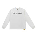 Gallery Dept. Front-Logo DÉPT. de la GALERIE Long Sleeve T-Shirt - White