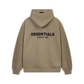 Fear Of God Essentials Back Logo Oversized Hoodie Taupe