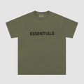 Fear Of God Essentials 3D Chest Logo Short Sleeve T‑Shirt Military Olive