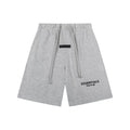 Fear Of God Essentials Logo Fleece Shorts Light Heather Grey
