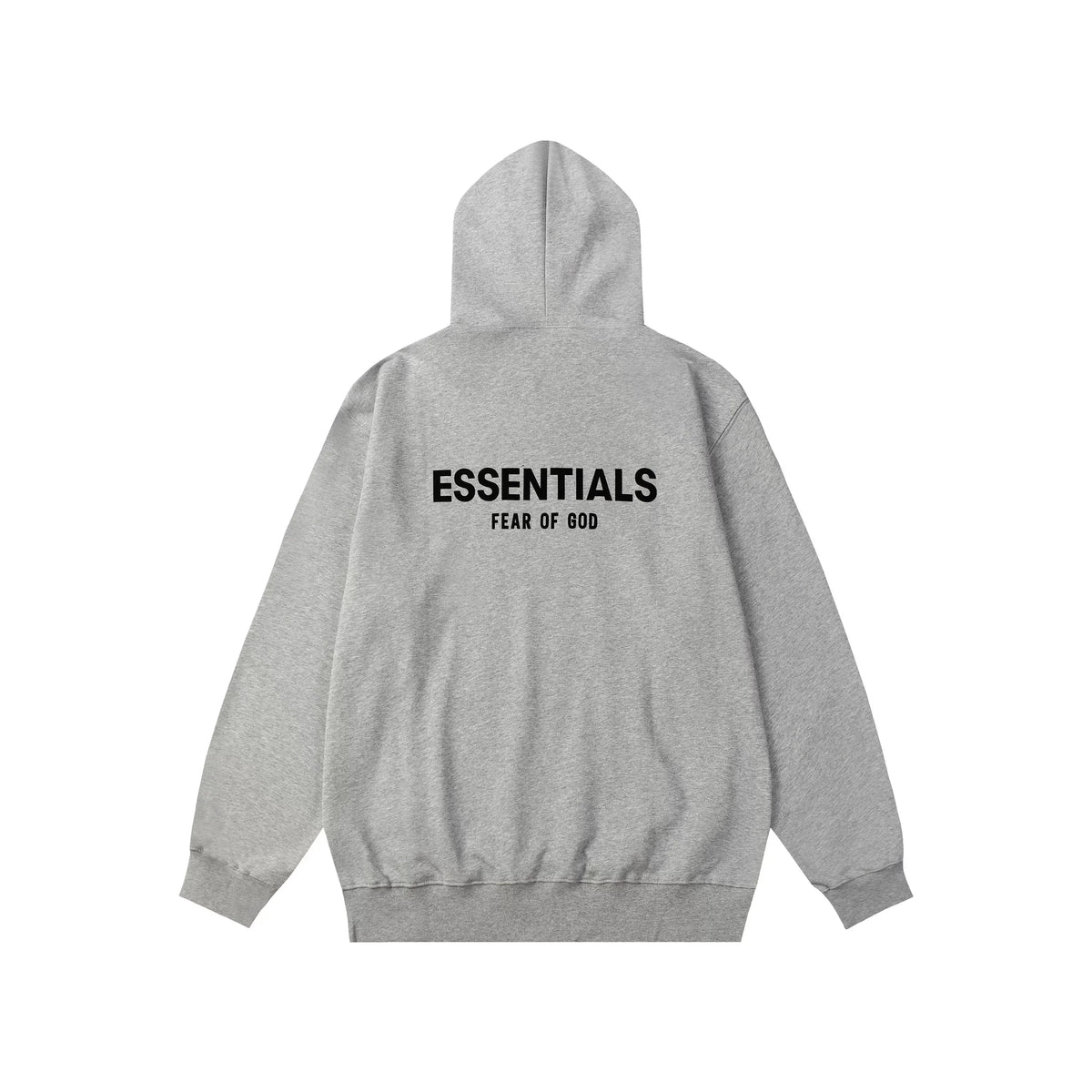 Fear Of God Essentials Big Back Logo Pullover Hoodie Medium Heather Grey