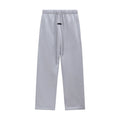 Fear Of God Essentials Silicone Letter Straight‑Leg Sweatpants Light Grey