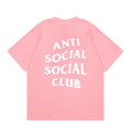 Anti Social Social Club Classic Logo T-Shirt - Pink/White