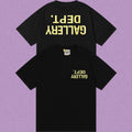 Gallery Dept. Inverted Logo Short Sleeve T-Shirt - Black/Yellow