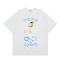 Casablanca Sport Hand & Orange Graphic T-Shirt - White