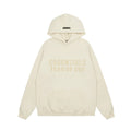 Fear Of God Essentials Double‑Line Plush Pullover Hoodie Cream