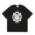 Casablanca Ornate Crest & Figure T-Shirt - Black