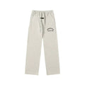 Fear Of God Essentials Logo Straight‑Leg Sweatpants Light Oat Heather