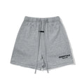 Fear Of God Essentials Logo Fleece Shorts Light Heather Grey