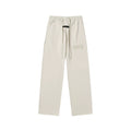 Fear Of God Essentials Tone‑on‑Tone Fear Of God Text Straight‑Leg Sweatpants Off‑White