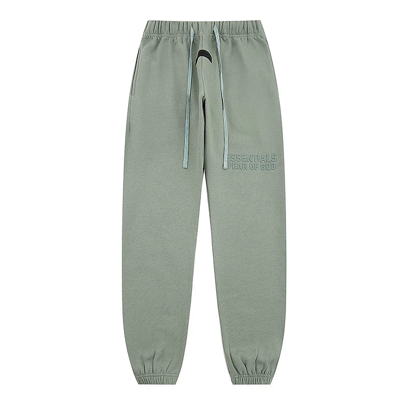 Fear Of God Essentials Tone‑on‑Tone Jogger Pants Dusty Sage