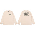 Gallery Dept. Hollywood Logo Long Sleeve T-Shirt - Beige/Oatmeal