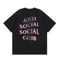 Anti Social Social Club Dragon Pink Logo T-Shirt - Black