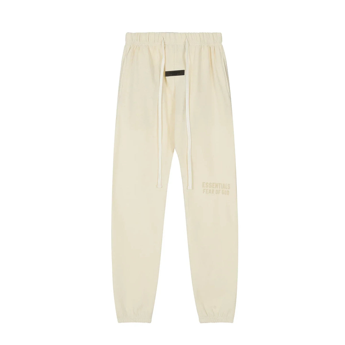 Fear Of God Essentials Double‑Line Plush Jogger Pants Cream