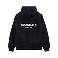Fear Of God Essentials Back Logo Oversized Hoodie Black
