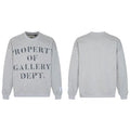 Gallery Dept. Heather Grey Crewneck – “Property Of” Stacked Print