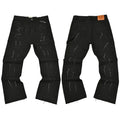 Gallery Dept. Spray Stripe & Paint Splatter Black Cargo Pants