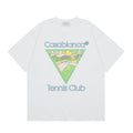 Casablanca Tennis Club Triangle Graphic T-Shirt - White