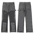 Gallery Dept. Paint Splatter Contrast Knee Patch Charcoal Denim Jeans