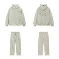Fear Of God Essentials Hot Stamped Double Line Hoodie & Straight Pants Set Sage Green