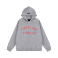 Fear Of God Essentials Vintage Letter Print Pullover Hoodie Medium Heather Grey