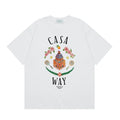 Casablanca "Casa Way" Architectural & Floral T-Shirt - White