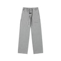 Fear Of God Essentials Tone‑on‑Tone Text Logo Straight‑Leg Sweatpants Medium Heather Grey