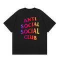 Anti Social Social Club Gradient Rainbow Logo T-Shirt - Black
