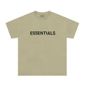 Fear Of God Essentials 3D Chest Logo Short Sleeve T‑Shirt Light Khaki