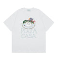 Casablanca Plaza Casa Floral Fountain T-Shirt - White